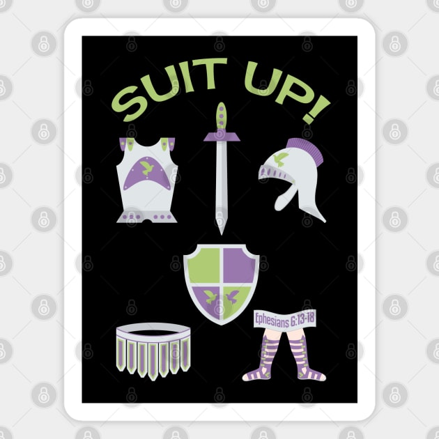 Suit Up!  The armor of God Magnet by Rili22